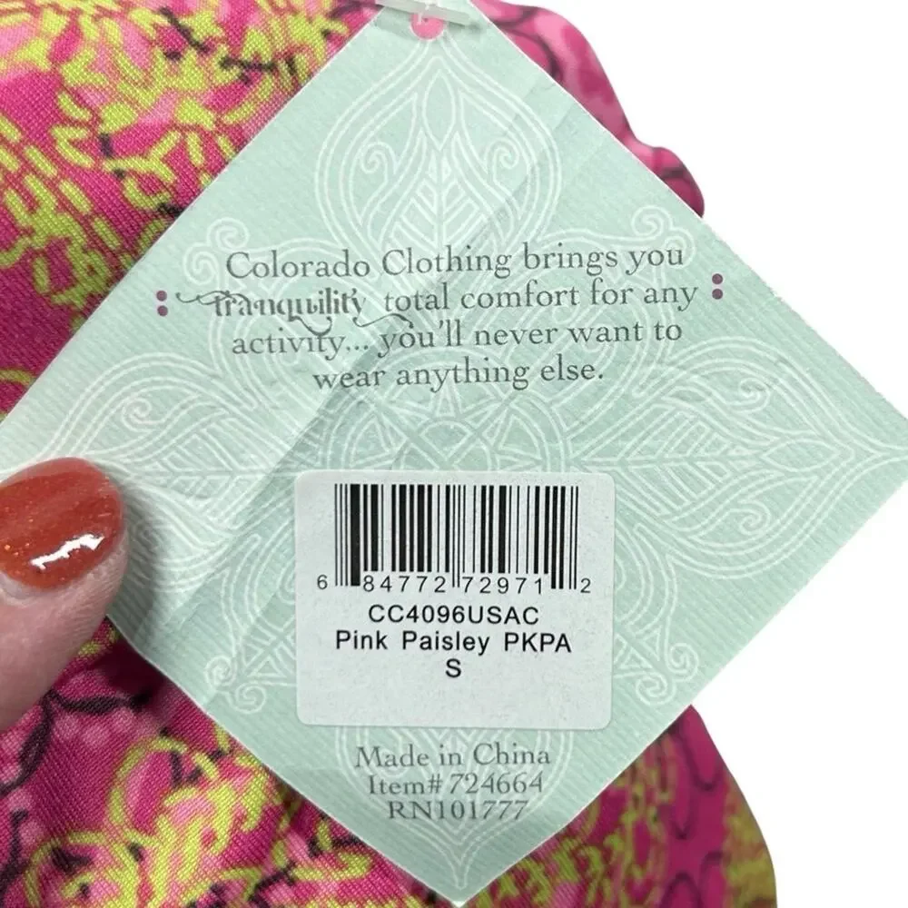 Tranquility by Colorado‎ Clothing A-Line Skirt Size Small Paisley Swing Outdoor